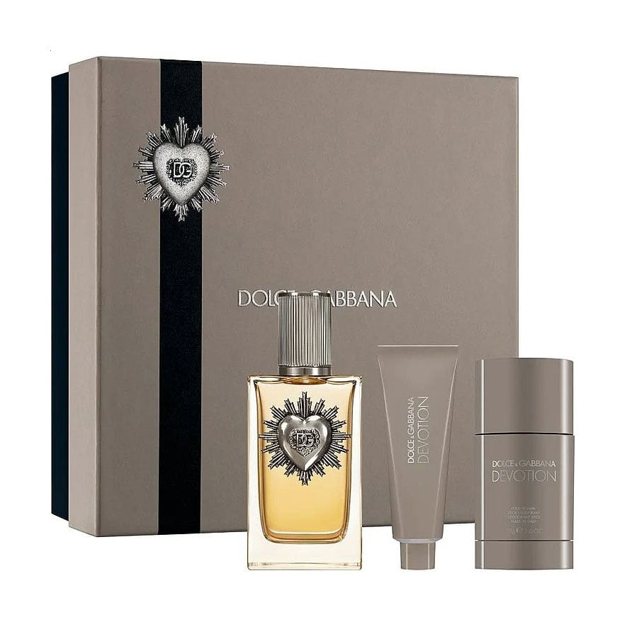 Парфумований набір чоловічий Dolce &amp; Gabbana Devotion Pour Homme (парфумована вода, 100 мл + гель для душу, 50 мл + дезодорант-стік, 75 г)